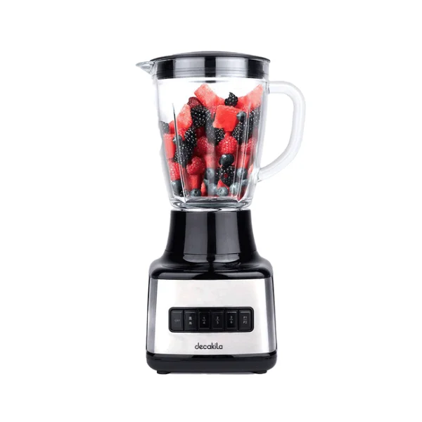 Mixeur Sur Socle Électrique 1.5L  500W Avec Décoration En Acier Inoxydable