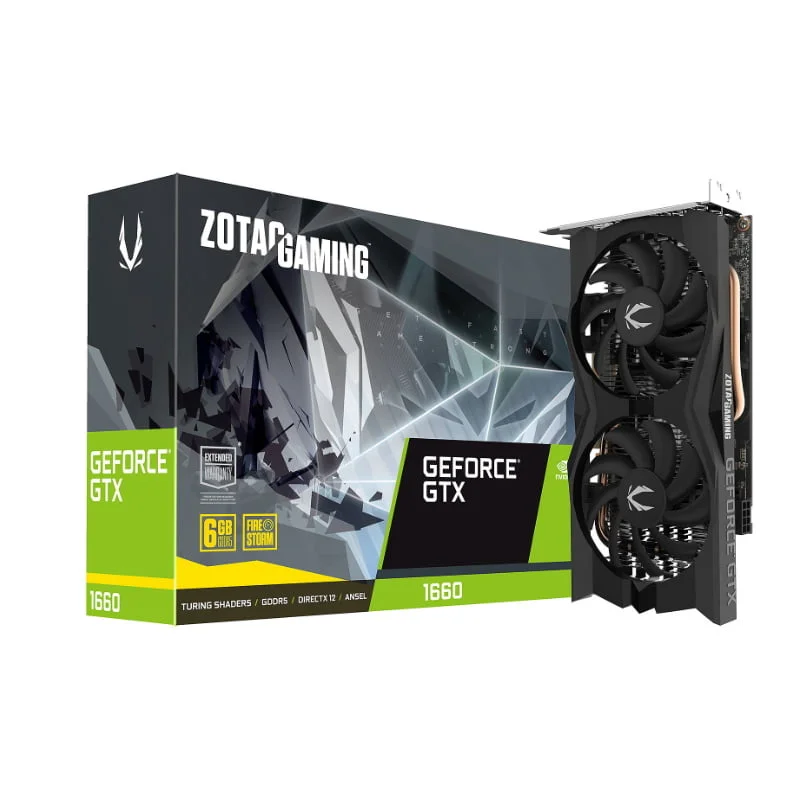 Carte Graphique ZOTAC GeForce GTX 1660 ti double Fan