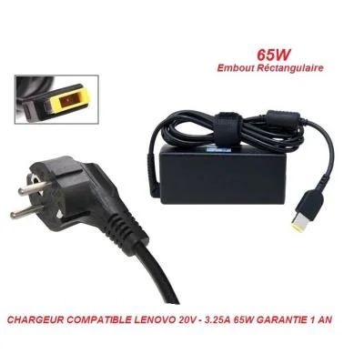 CHARGEUR LENOVO 20V - 3.25A