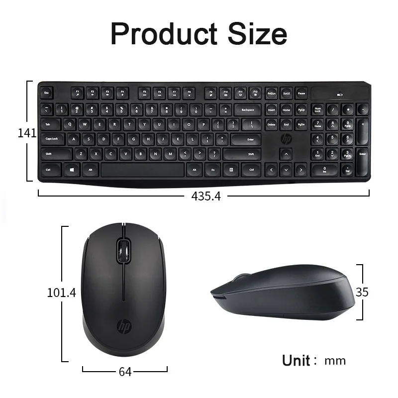 Clavier et Souris sans fil AZERTY Français HP CS10 – Image 4