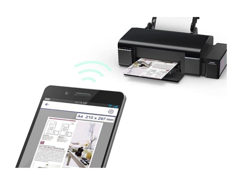 Epson L805 Photo imprimante A4 à 6 couleurs, Réservoir d'encre intégré, Wi-Fi, USB, coût à la photo ultra faible – Image 3