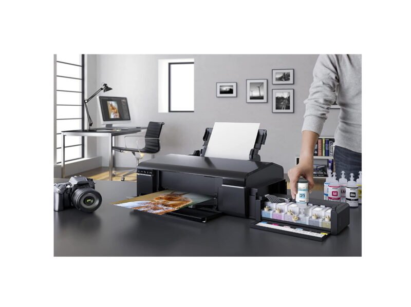 Epson L805 Photo imprimante A4 à 6 couleurs, Réservoir d'encre intégré, Wi-Fi, USB, coût à la photo ultra faible – Image 6