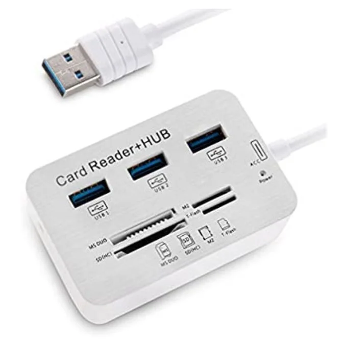 USB HUB 3.0 Multi USB 3.0 HUB séparateur 3 Ports lecteur de carte Multi USB