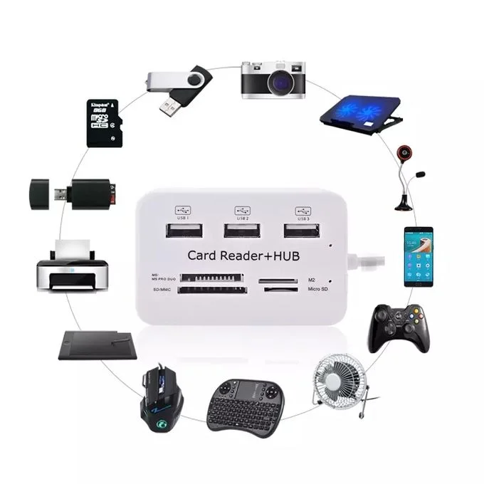 USB HUB 3.0 Multi USB 3.0 HUB séparateur 3 Ports lecteur de carte Multi USB – Image 5