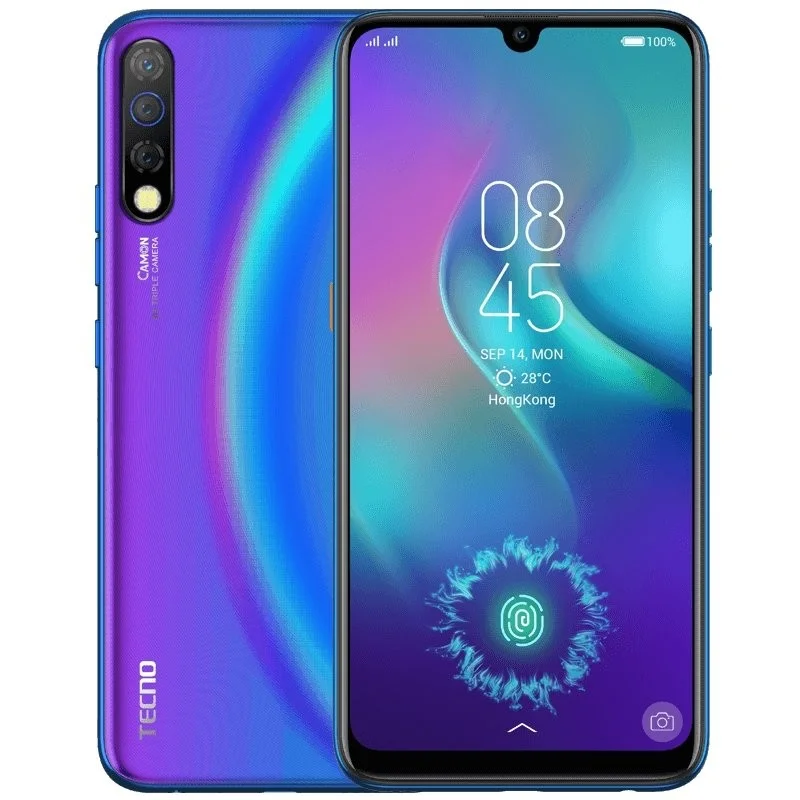 Tecno Camon 12 Pro - Dual SIM - Écran 6.4" - ROM 64Go - RAM 6Go - Caméra arriere 16MP - Dawn Bleu