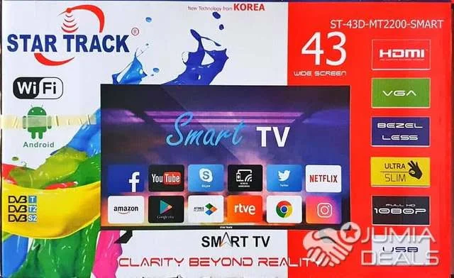Televiseur Star Track 43 Pouces Smart  TV – Image 3