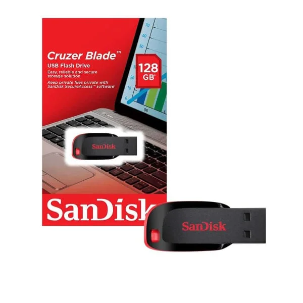 Sandisk Clé USB  128 Go 2.0 Cruzer Blade