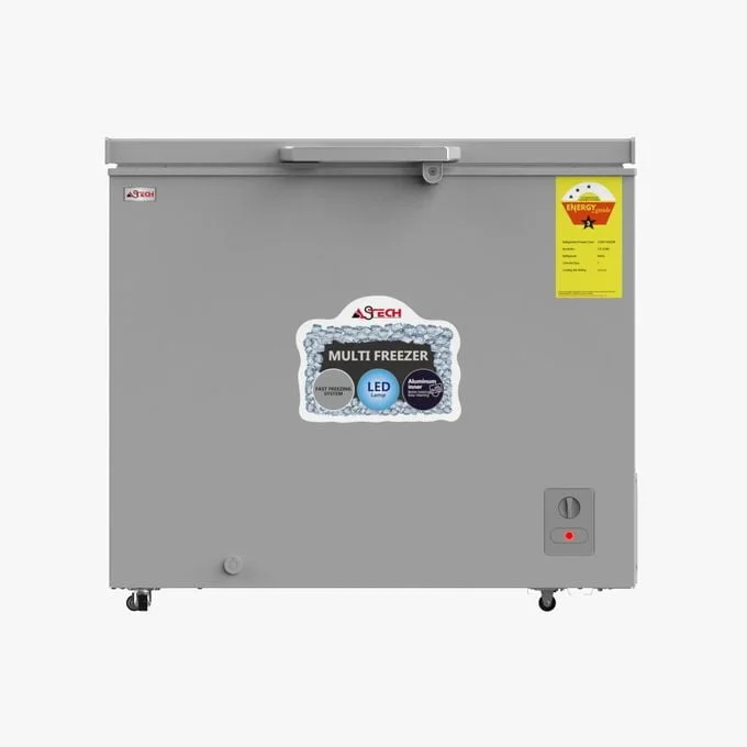 Astech congélateur – 310 Litres – CH-310W – Horizontal – Garantie 12 Mois – Gris