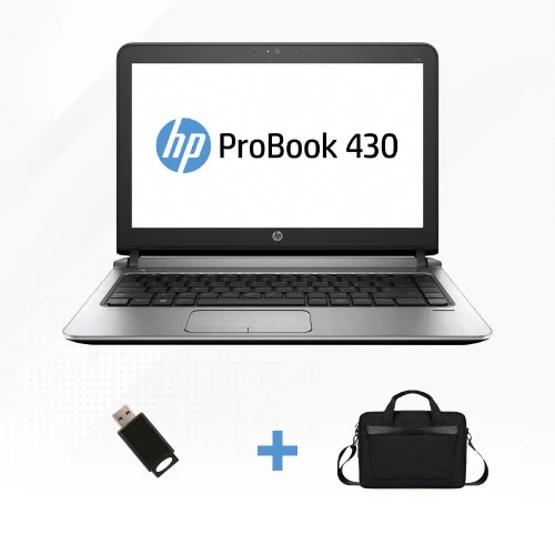 HP ProBook 430 G4 Intel Celeron Ram 4go Disque dure 500Go Ecran 13.3 Led HD Sac HP + Cle USB 8GO Offert