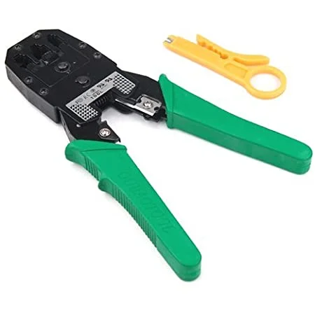 Pince à sertir pour Cable reseau RJ45 / RJ12 / RJ11 + Pince à dénuder