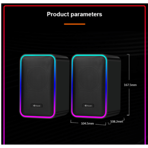 Haut parleur de jeu rgb KISONLI X21