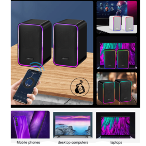 Haut parleur de jeu rgb KISONLI X21