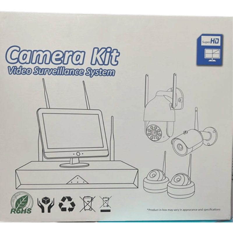 Caméra kit de vidéosurveillance HD avec Moniteur