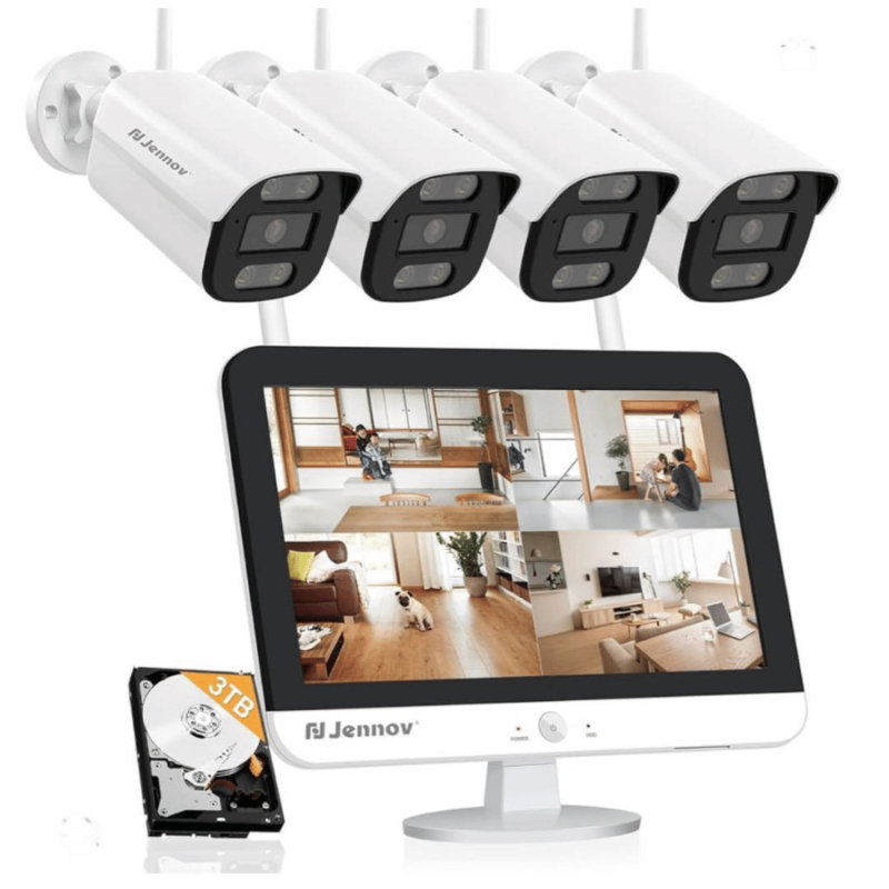 Caméra kit de vidéosurveillance HD avec Moniteur