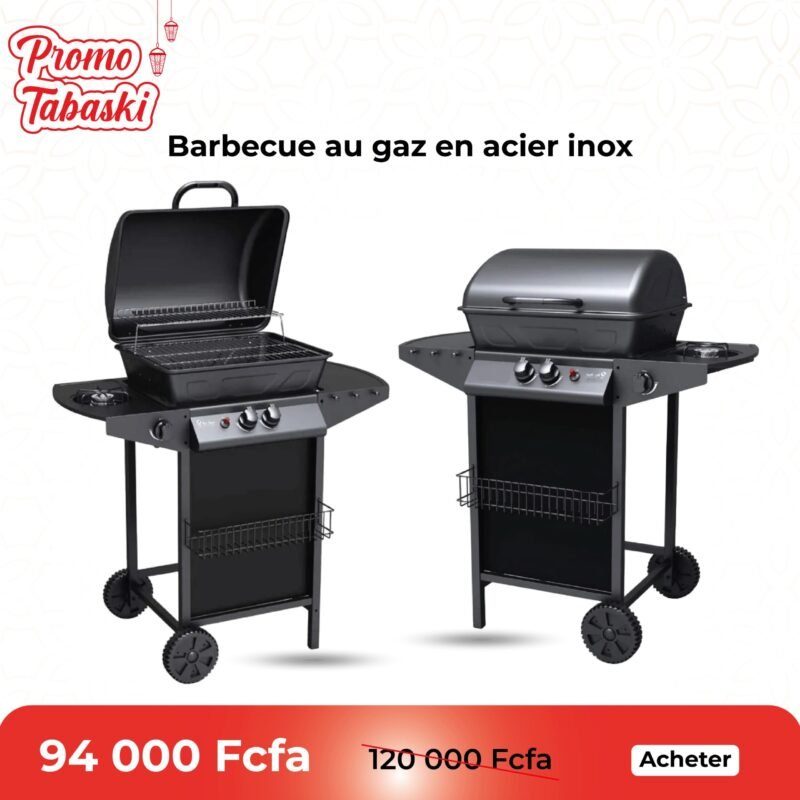 Barbecue au gaz en acier inox