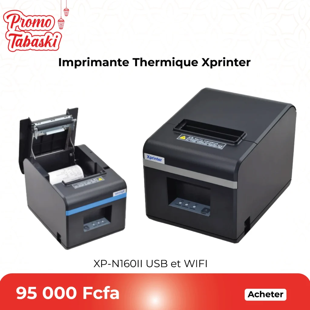 Imprimante Thermique Annadue ZJ-8360 - 300mm/s, 80mm, USB+Réseau Pour Restaurant, Commerce
