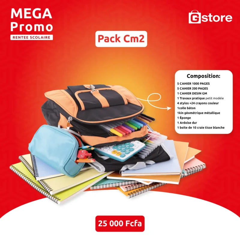 Le pack complet de fourniture scolaire de la classe CM2