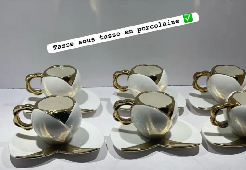 Tasses de 12 pièces en porcelaine – Image 5