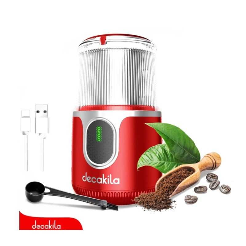 Moulin à Café électrique Portable Rosenstein & Söhne - Broyeur Céramique Réglable, Rechargeable USB - Pour 1 Tasse (15g)